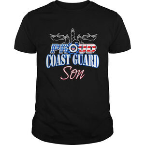 Usa Proud Coast Guard Son Usa Flag Military Shirt